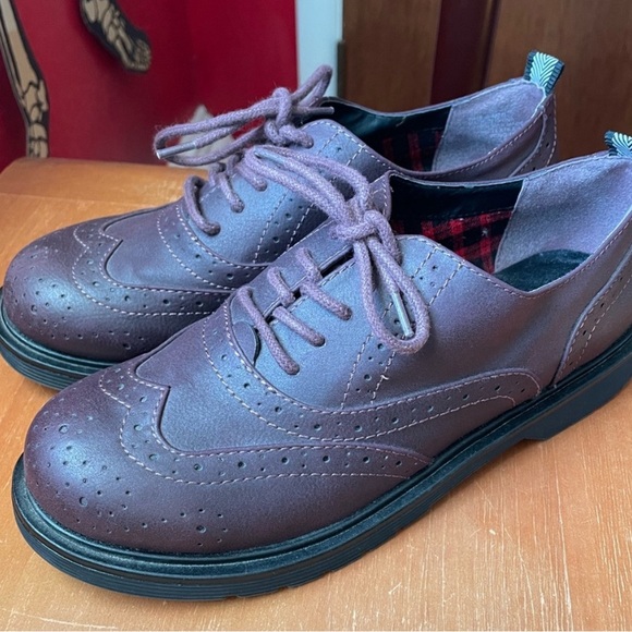 Y2K Mudd Deep Purple Oxford Shoes - Picture 7 of 9
